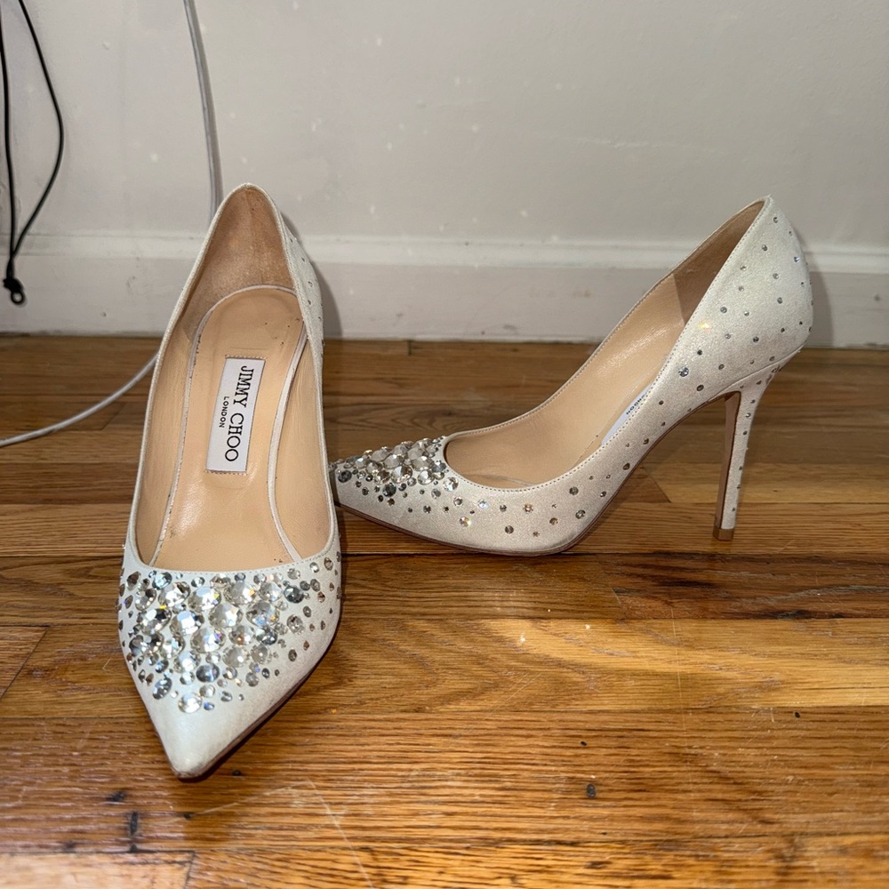 Jimmy Choo Crystal Embellished Heels